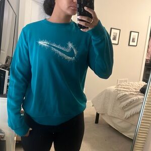Blue Nike sweatshirt